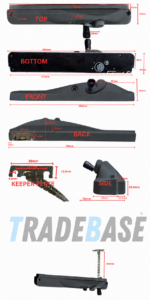 Monument right hand lockable keyed alike window winder 150mm restricted chain dimensions diagram