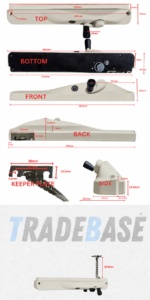 Surfmist right hand lockable keyed alike window winder 100mm restricted chain dimensions diagram