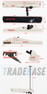 Surfmist right hand lockable keyed alike window winder 300mm chain dimensions diagram