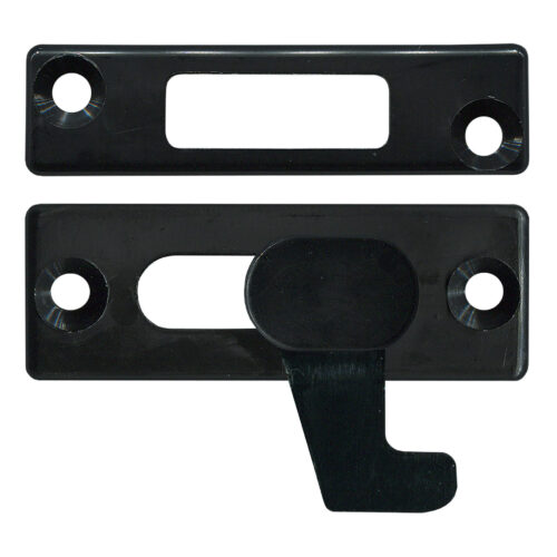 TradeBase LTC6281 black sliding screen door latch