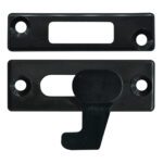 TradeBase LTC6282 black heavy pattern sliding screen door latch