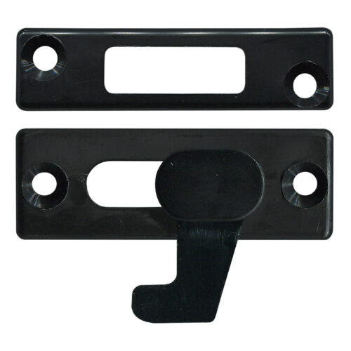 TradeBase LTC6282 black heavy pattern sliding screen door latch