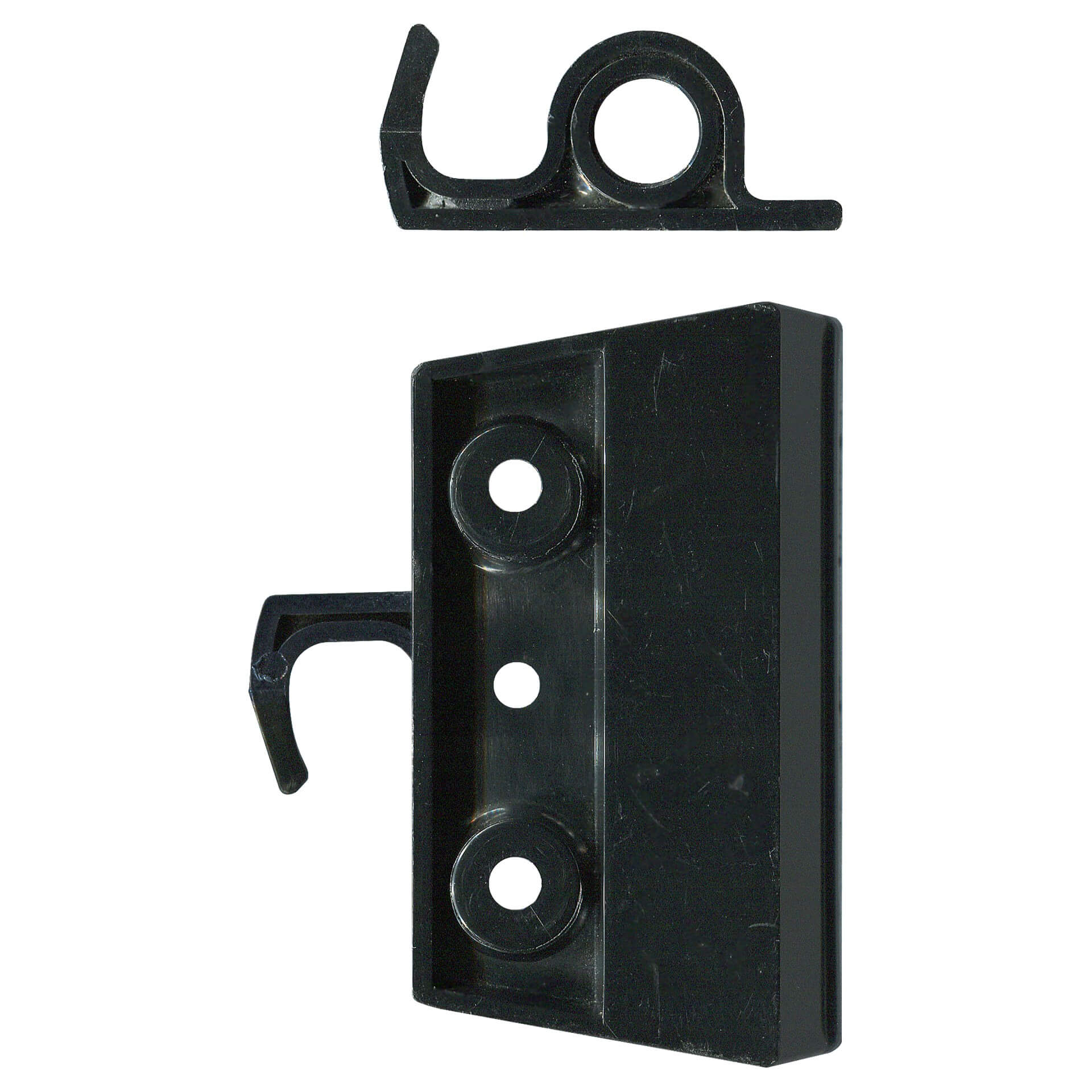 Sliding Screen Door Latch – Black – Lockable Pattern – TradeBase LTC6290 TradeBase LTC6290 black lockable pattern sliding screen door latch