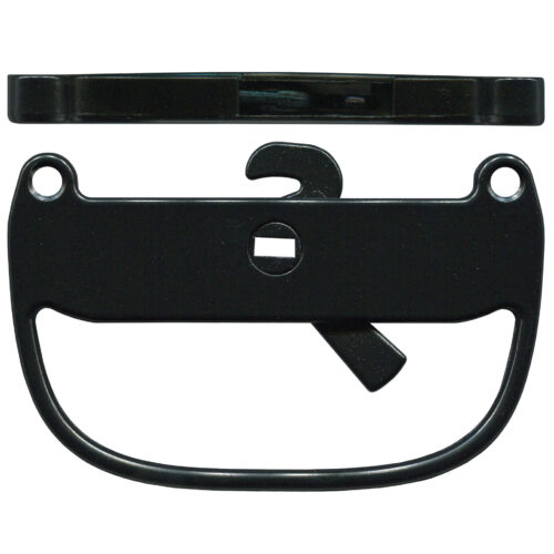 TradeBase LTC8080 black hook style sliding screen door latch