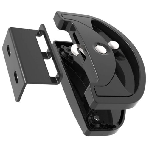 TradeBase LTC8082A black narrow stile sliding screen door latch set