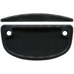 TradeBase PUL8083 black flush sliding screen door pull