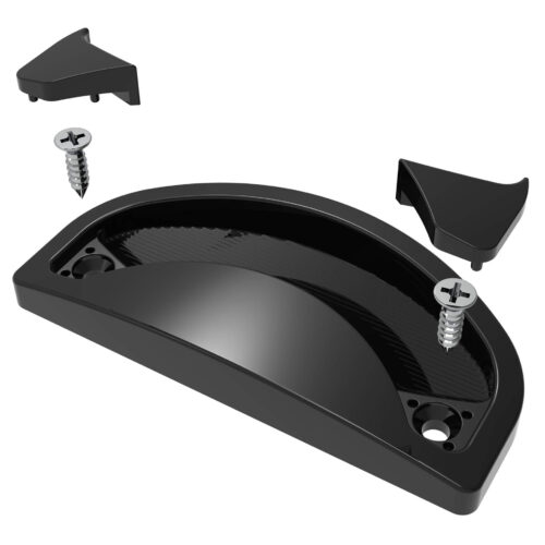 TradeBase PUL8086 black round sliding screen door pull