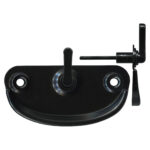 TradeBase LTC8090 black compact sliding screen door latch