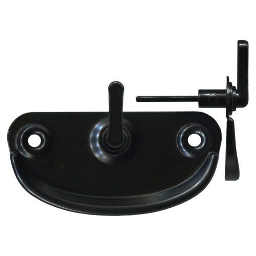 TradeBase LTC8090 black compact sliding screen door latch