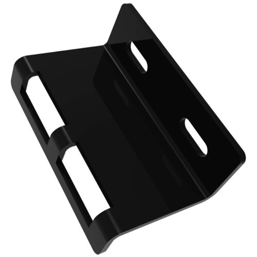 TradeBase STP8132 black short sliding screen door striker plate