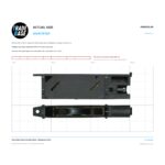 Actual size 1:1 print guide for 40kg Single Roller Assembly 40mm - Sliding Door Panel on a 10 mm grid