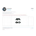 Actual size 1:1 print guide for 10mm Adjustable Sliding Door Carriage & Roller – Suits Windows on a 10 mm grid