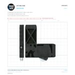 Actual size 1:1 print guide for 110.8mm Adjustable Sliding Door Carriage & Roller – Suits Screen Doors on a 10 mm grid