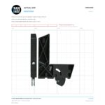 Actual size 1:1 print guide for 116.2mm Adjustable Sliding Door Carriage & Roller – Suits Screen Doors on a 10 mm grid