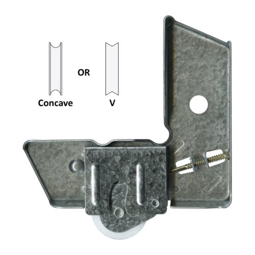 TradeBase 139.5mm Adjustable Sliding Door Carriage & Roller, suits security doors