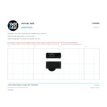 Actual size 1:1 print guide for 16.5mm Adjustable Sliding Door Carriage & Roller – Suits Windows on a 10 mm grid