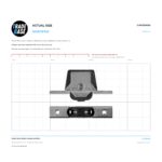 Double Hung Window Carriage and Roller printed at actual size, 1:1, so the part can be held against the page to identify it. It measures 82.2 mm. TradeBase Australia CAR2054SS.
