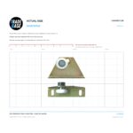 Actual size 1:1 print guide for 20mm Sliding Door Trolley & Acetal Roller – Single Top Hung Steel on a 10 mm grid