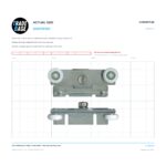Actual size 1:1 print guide for 20mm Sliding Door Trolley & Nylon Roller – Wardrobe Top Hung Steel on a 10 mm grid
