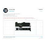 Actual size 1:1 print guide for Patio Door Carriage & Roller Left Hand 25kg – Suits Stegbar® on a 10 mm grid