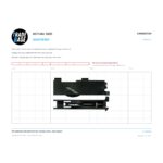 Actual size 1:1 print guide for 25kg Right-Hand Adjustable Patio Door Carriage & Roller - Suits Stegbar® on a 10 mm grid