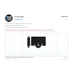 Actual size 1:1 print guide for 26mm Sliding Door Carriage & Nylon Roller – Adjustable Screen Acetal – Suits Dowell® & Nu-Look® on a 10 mm grid
