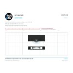 Actual size 1:1 print guide for 27mm Sliding Door Carriage & Acetal Roller – Plastic – Suits Jason® & Speedy Glass Cutters on a 10 mm grid