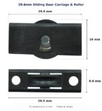 29.6mm Sliding Door Carriage & Roller – Suits Windows dimension diagram - overall 29.6 mm x 16 mm, every dimension measured in millimetres. TradeBase Australia part CAR30BR16.