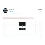 Actual size 1:1 print guide for 29.6mm Sliding Door Carriage & Roller – Suits Windows on a 10 mm grid