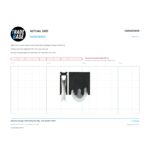 Actual size 1:1 print guide for Adjustable Carriage & Roller Heavy Duty 35kg – Suits Dowell® & AMP® on a 10 mm grid