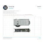 Actual size 1:1 print guide for 32mm Adjustable Sliding Door Carriage & Roller on a 10 mm grid