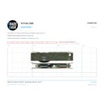 Actual size 1:1 print guide for Sliding Door Carriage & Acetal Roller – Adjustable Zinc-plated steel – Suits JG on a 10 mm grid