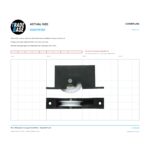 Actual size 1:1 print guide for 36mm Sliding Door Carriage & Acetal Roller – Adjustable Plastic on a 10 mm grid