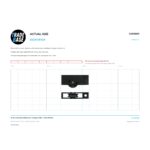 Actual size 1:1 print guide for 38.4mm Adjustable Sliding Door Carriage & Roller – Suits Windows on a 10 mm grid
