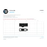 Actual size 1:1 print guide for 12kg 38.4mm Adjustable Sliding Door Carriage & Roller – Suits Windows on a 10 mm grid