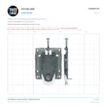 Actual size 1:1 print guide for 38mm Sliding Door Carriage & Acetal Roller – Adjustable Concave Steel on a 10 mm grid