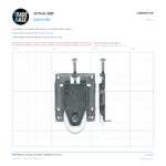 Actual size 1:1 print guide for 38mm Sliding Door Carriage & Acetal Roller – Adjustable Convex Steel on a 10 mm grid