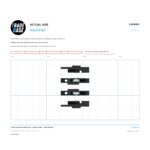 Actual size 1:1 print guide for 39.9mm Adjustable Sliding Door Carriage & Roller – Suits Windows on a 10 mm grid