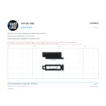 Actual size 1:1 print guide for 42.3mm Adjustable Sliding Door Carriage & Roller – Suits Windows on a 10 mm grid