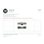 Actual size 1:1 print guide for 42.8mm Adjustable Sliding Door Carriage & Roller – Suits Door and Windows on a 10 mm grid