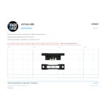 Actual size 1:1 print guide for 45.6mm Adjustable Sliding Door Carriage & Roller – Suits Windows on a 10 mm grid