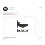 Actual size 1:1 print guide for 49.3mm Adjustable Sliding Door Carriage & Roller – Suits Windows on a 10 mm grid