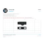 Actual size 1:1 print guide for 41.9mm Adjustable Sliding Door Carriage & Roller – Suits Windows on a 10 mm grid
