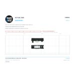 Actual size 1:1 print guide for 35.1mm Adjustable Sliding Door Carriage & Roller – Suits Windows on a 10 mm grid