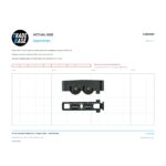 Actual size 1:1 print guide for 53.1mm Adjustable Sliding Door Carriage & Roller – Suits Windows on a 10 mm grid