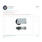 Actual size 1:1 print guide for 54.2mm Adjustable Sliding Door Carriage & Roller – Suits Patio Doors on a 10 mm grid