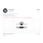 Actual size 1:1 print guide for 55.3mm Sliding Door Carriage & Roller – Suits Timber Doors on a 10 mm grid