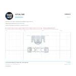 Actual size 1:1 print guide for 58.7mm Adjustable Sliding Door Carriage & Roller – Suits Screen Doors on a 10 mm grid