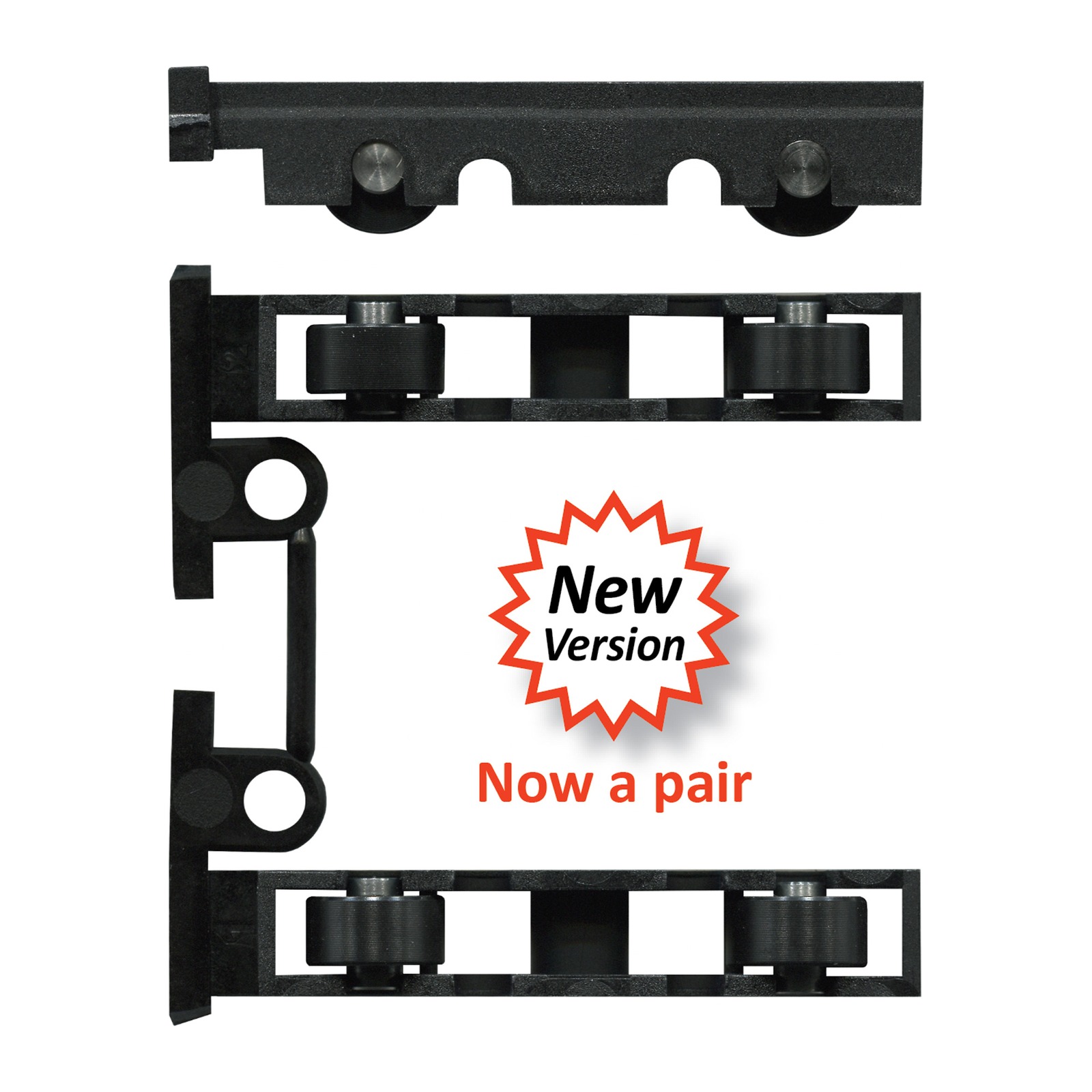 12kg 63.1mm Adjustable Sliding Door Carriage & Roller – Suits Windows - TradeBase CAR63BR12 TradeBase 12kg 63.1mm Adjustable Sliding Door Carriage & Roller, suits windows