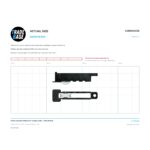 Actual size 1:1 print guide for 63.6mm Adjustable Sliding Door Carriage & Roller – Suits Windows on a 10 mm grid